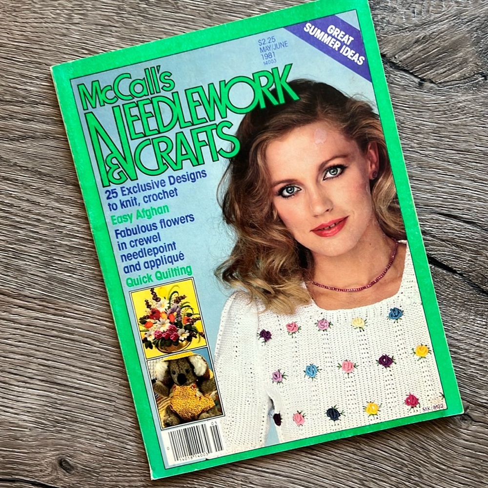 📚 SPECIAL 2/$21 BOOKS!! 📚 VINTAGE McCall’s Needlework & Crafts magazine 1981